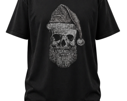 Jacamo Black Santa Skull Graphic Tee