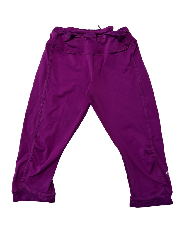 Lululemon Purple Mid-Rise High-Performance Cropped Athletic Leggings
