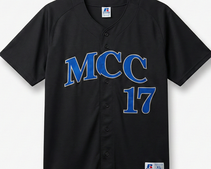 Russell Athletic Black MCC 17 Baseball Jersey