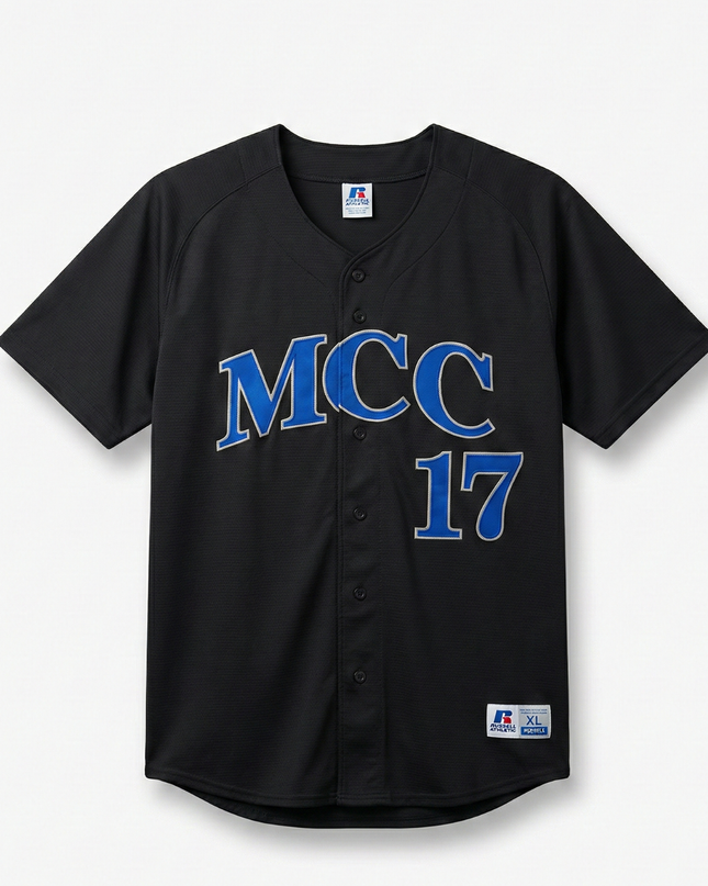 Russell Athletic Black MCC 17 Baseball Jersey