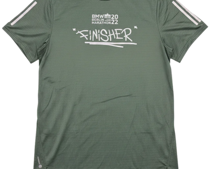 Adidas Green BMW Berlin Marathon 2022 Finisher Sports T-Shirt W/Tags