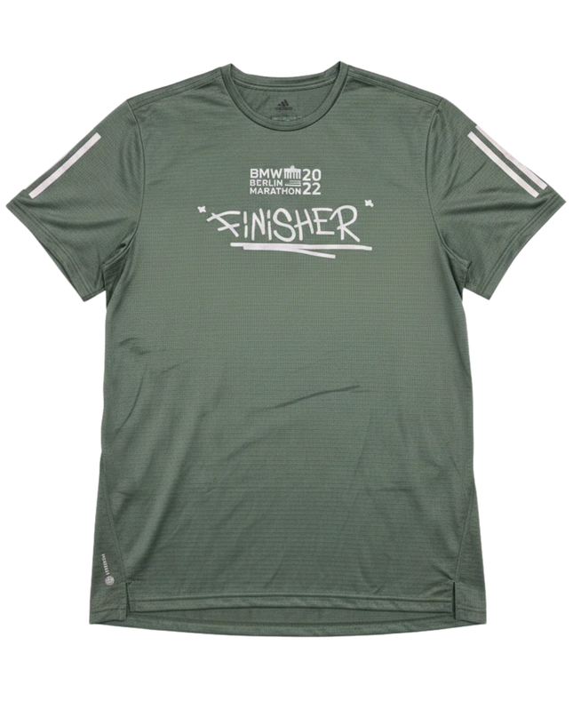 Adidas Green BMW Berlin Marathon 2022 Finisher Sports T-Shirt W/Tags