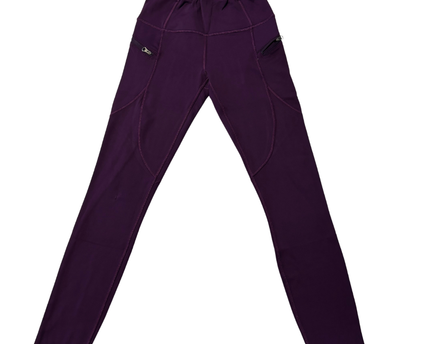 Lululemon Purple Zipper Pocket Fleece Lined Leggings