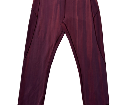 Lululemon Burgundy High-Rise Performance Leggings
