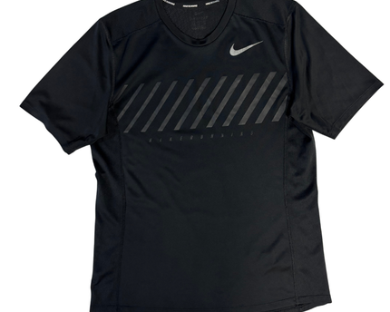 Nike Running Black Graphic Sports T-Shirt