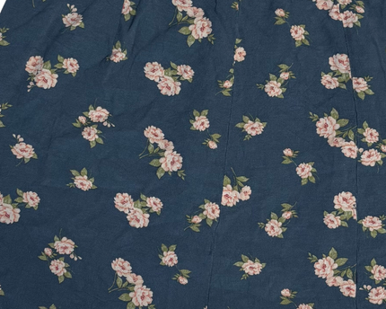 American Eagle Blue Floral Print Viscose Mini Skirt
