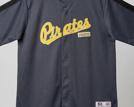 MLB True Fan Grey Pittsburgh Pirates Baseball Jersey