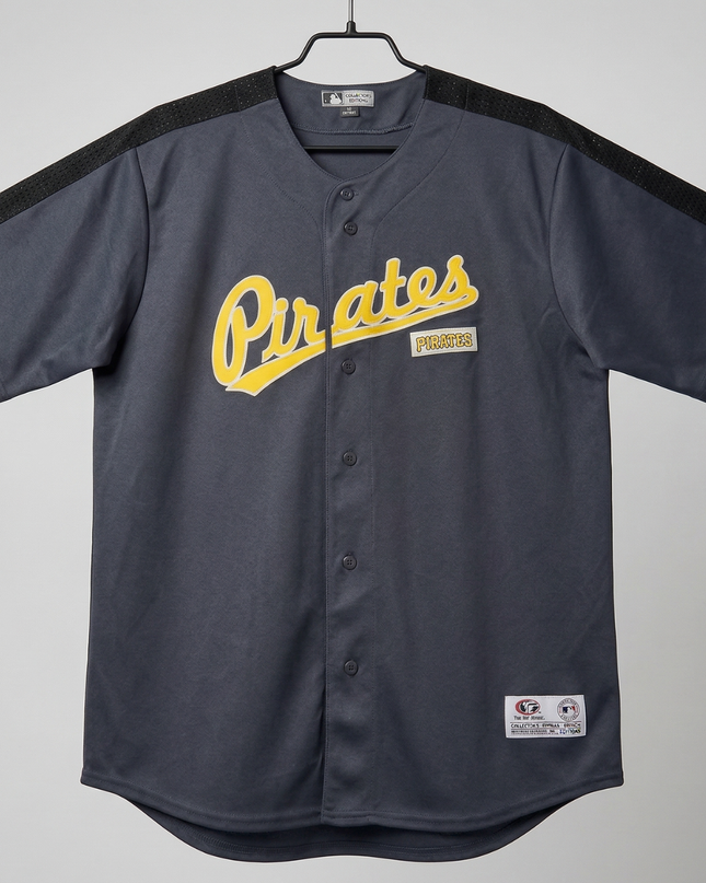 MLB True Fan Grey Pittsburgh Pirates Baseball Jersey