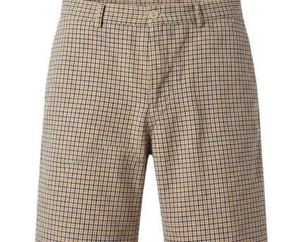 Gagliardi Multicolor Check Cotton Tailored Shorts