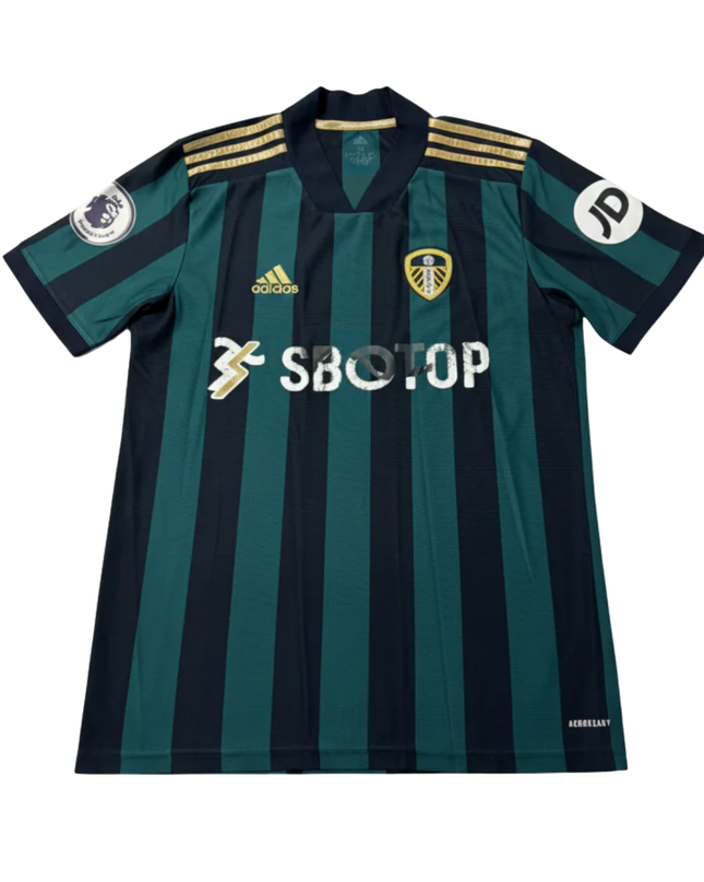 Leeds United Green/Black Striped Away Jersey
