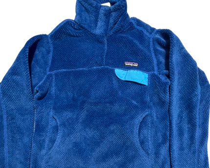 Patagonia Blue Fleece Snap-T Pullover Sweatshirt
