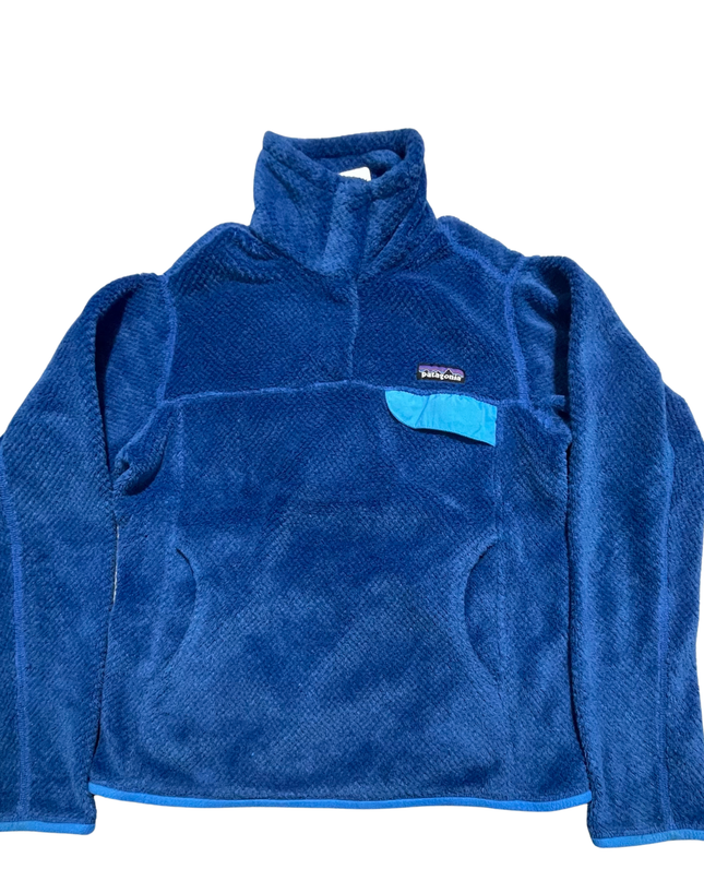 Patagonia Blue Fleece Snap-T Pullover Sweatshirt