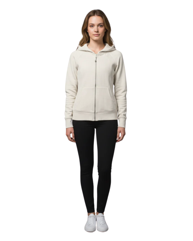 Lululemon Cream Scuba Full-Zip Hoodie