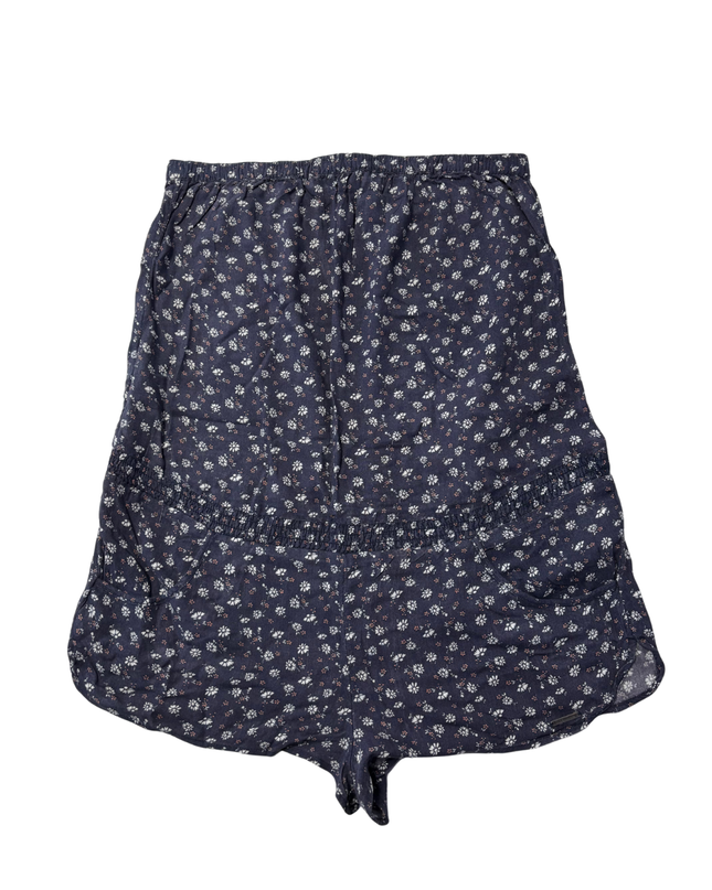 Abercrombie & Fitch Navy Blue Floral Spaghetti Strap Romper