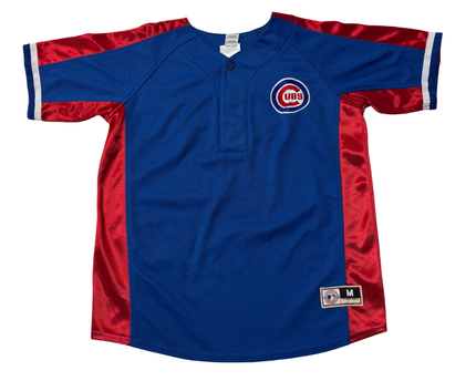 MLB Blue Chicago Cubs Sporty Henley Jersey