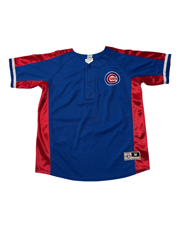 MLB Blue Chicago Cubs Sporty Henley Jersey
