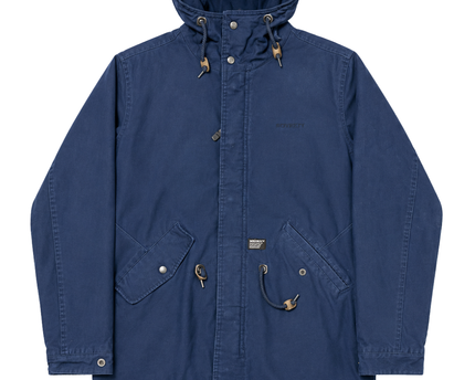 Carhartt Blue Clash Parka Hooded Jacket