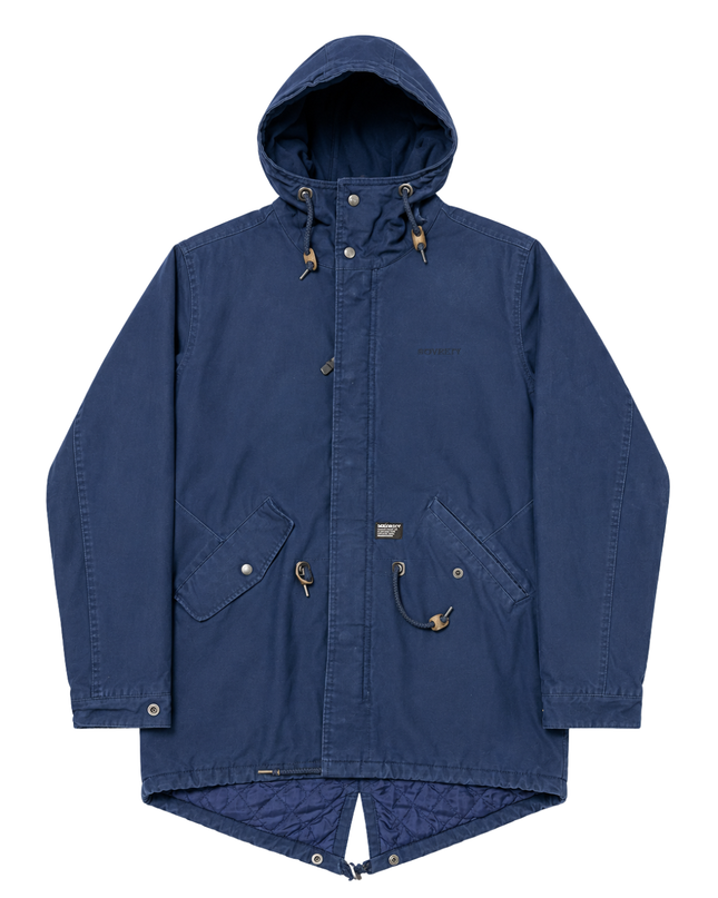 Carhartt Blue Clash Parka Hooded Jacket