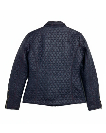 Burberry Brit Navy Blue Quilted Zip-Up Jacket