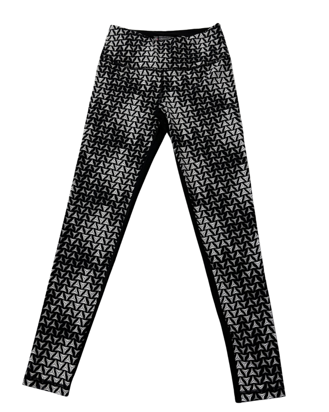 VSX Sport Victoria's Secret Black/White Geometric Print Knockout Leggings