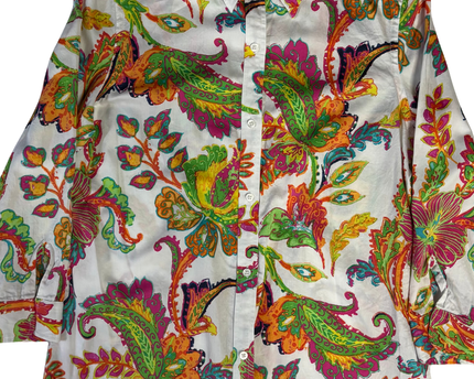 Ralph Lauren Multicolor Paisley Floral Cotton Shirt