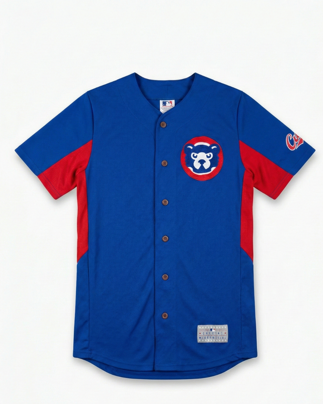 MLB Genuine Merchandise Blue Chicago Cubs Mascot Baseball Jersey