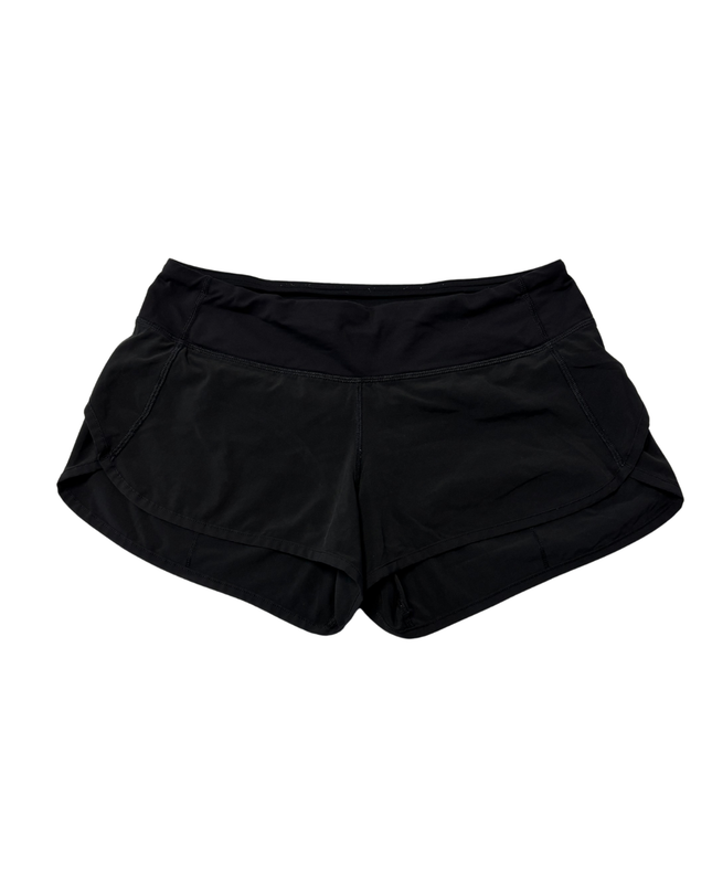 Lululemon Black Speed Up High-Rise Running Shorts