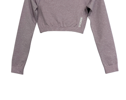 Gymshark Purple Long Sleeve Seamless Crop Top