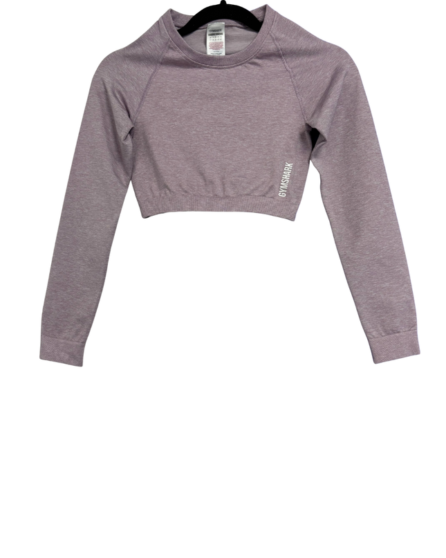 Gymshark Purple Long Sleeve Seamless Crop Top