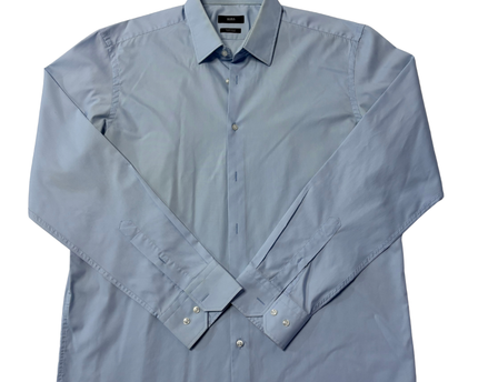 Tommy Hilfiger Blue Slim Fit Stretch Button-Down Shirt