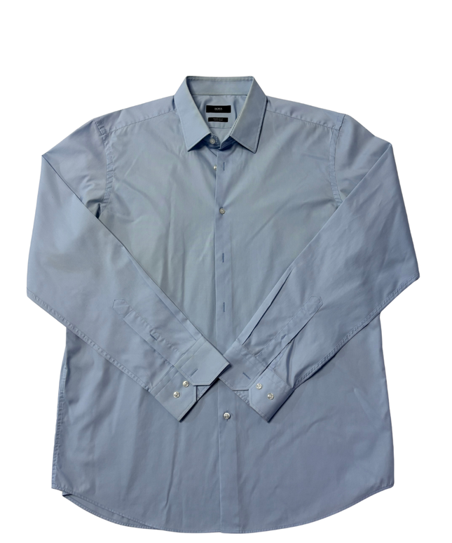 Tommy Hilfiger Blue Slim Fit Stretch Button-Down Shirt