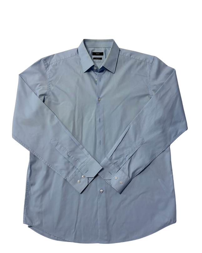 Tommy Hilfiger Blue Slim Fit Stretch Button-Down Shirt