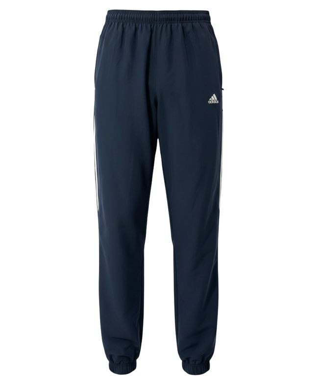 Adidas Navy Blue 3-Stripe Performance Track Pants
