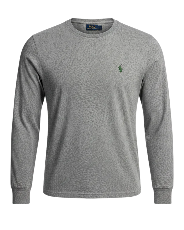 Polo Ralph Lauren Grey Polo Player Long Sleeve T-Shirt