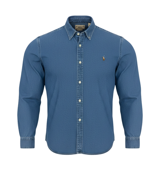 Polo Ralph Lauren Blue Denim Long-Sleeve Button-Down Shirt
