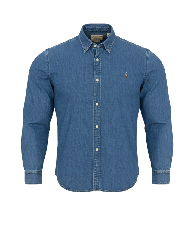 Polo Ralph Lauren Blue Denim Long-Sleeve Button-Down Shirt
