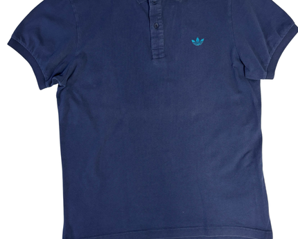 Adidas Navy Blue Classic Pique Polo Shirt