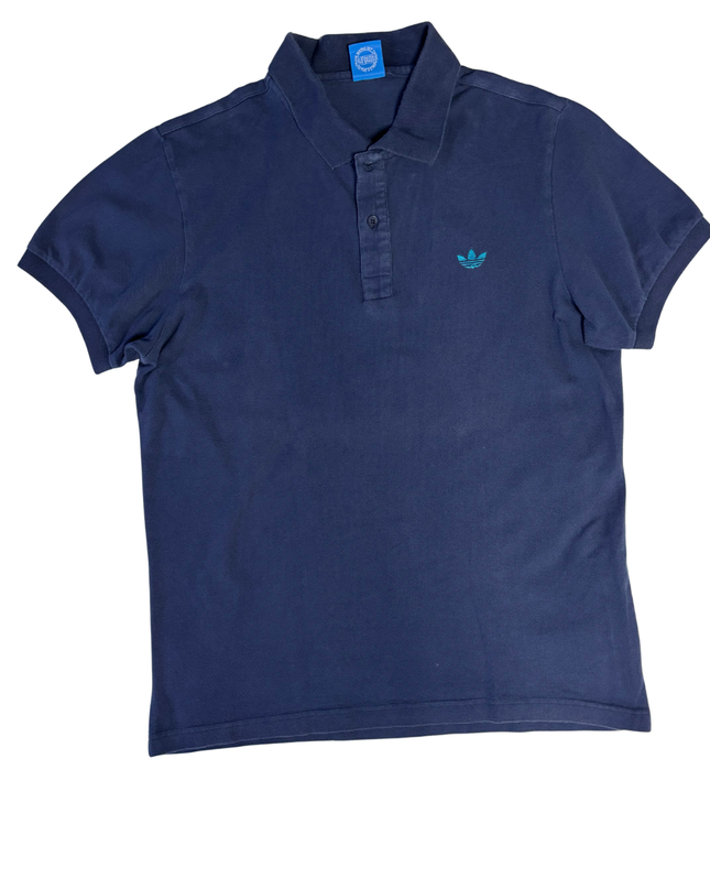 Adidas Navy Blue Classic Pique Polo Shirt
