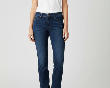 Levi's Dark Blue Demi Curve Straight Leg Jeans
