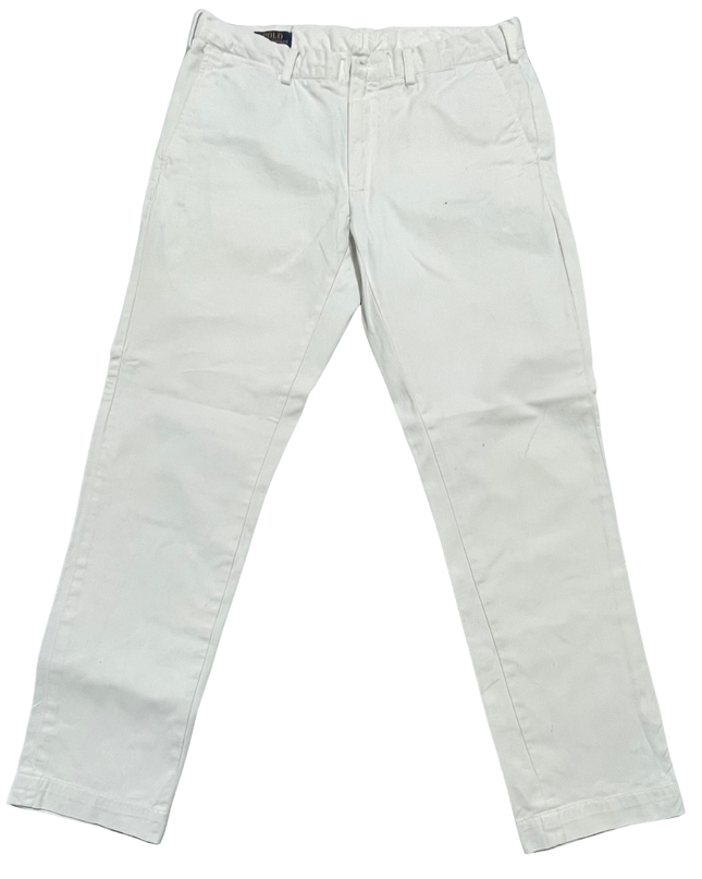 Polo Ralph Lauren White Slim Fit Cotton Chino Pants
