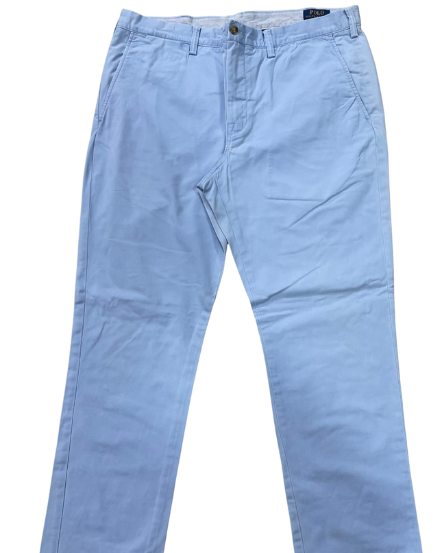 Polo Ralph Lauren Light Blue Stretch Straight Fit Pants