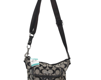 Coach Black Signature Jacquard Crossbody Bag
