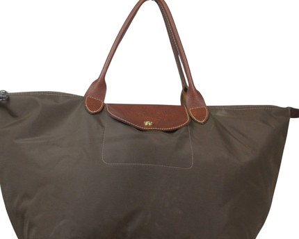 Longchamp Brown Le Pliage Large Tote Bag