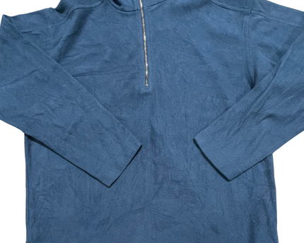 Patagonia Blue Micro D-Luxe 1/4 Zip Fleece Pullover