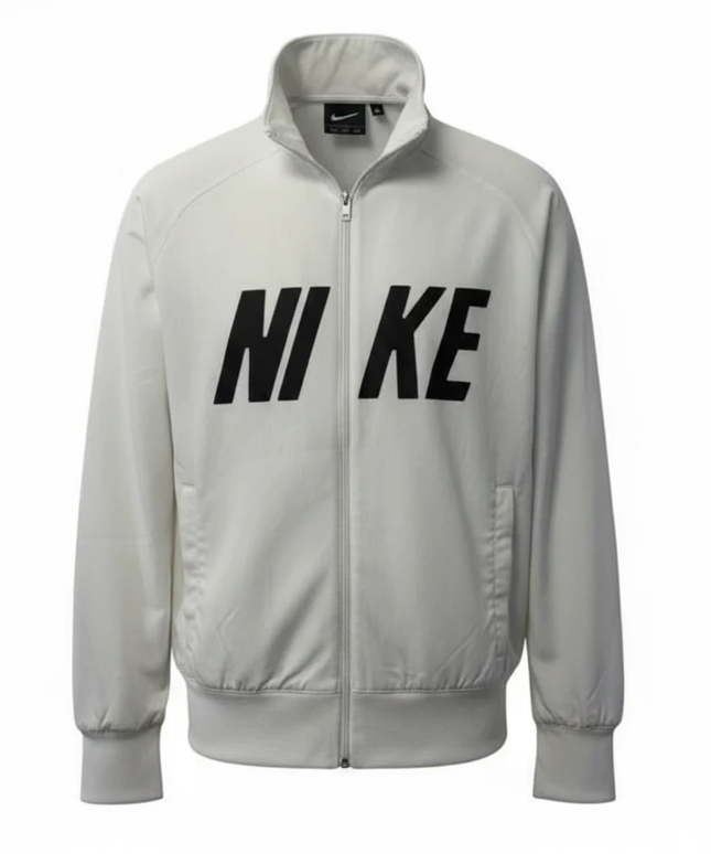 Nike White Athletic Dept. Full-Zip Sports Jacket