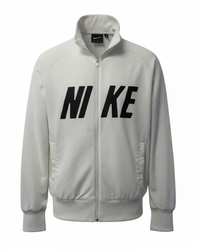 Nike White Athletic Dept. Full-Zip Sports Jacket