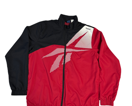 Reebok Black/Red Colorblock Track Jacket