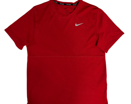 Nike Red Men's Dri-FIT Running Sports T-Shirt