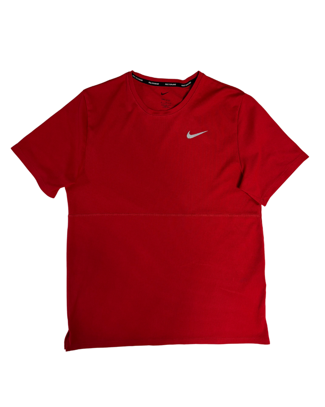 Nike Red Men's Dri-FIT Running Sports T-Shirt