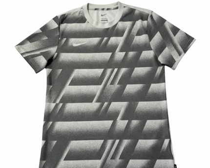 Nike Grey/White Graphic Print Performance Sports T-Shirt